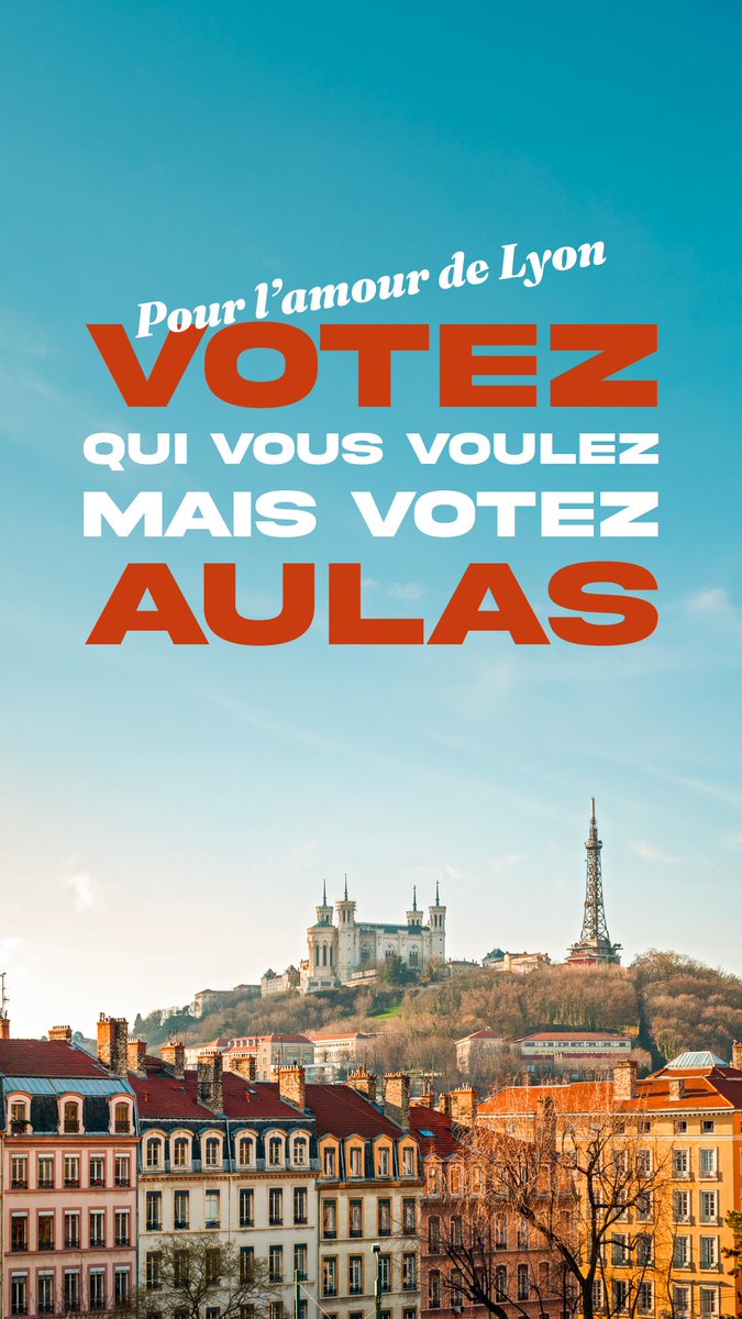 Parce que Lyon mérite tellement mieux que ce qu’elle a subi ces 6 dernières années.

Parce que le projet porté par <a href="/Coeur_Lyonnais_/">Coeur Lyonnais</a> est celui de l’ambition pour Lyon.

Parce que chaque voix comptera, dimanche on vote Jean-Michel Aulas !