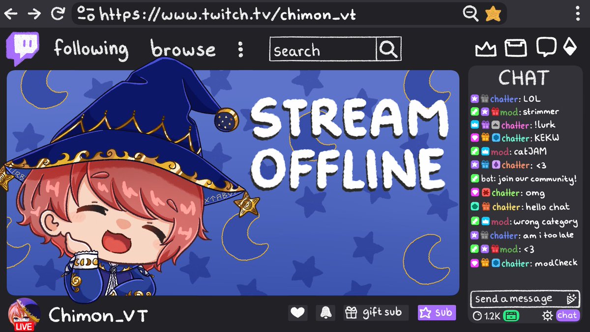 Chimon_VT 🪄⏳🌘 Archmage of Time Vtuber tweet media