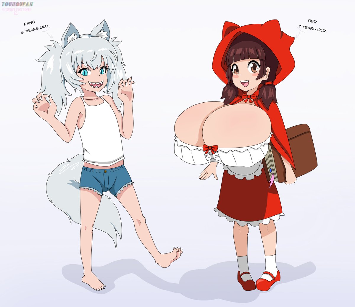 SGdood22's tweet photo. Two new girls to join my little OC cavalcade!

Meet Fang and Red, they're both step-siblings. Red's family runs the local book store and she's fairy tale obsessed, and Fang is her ankle-biter of a step-sister always causing trouble https://t.co/qk8Ch6cPQP