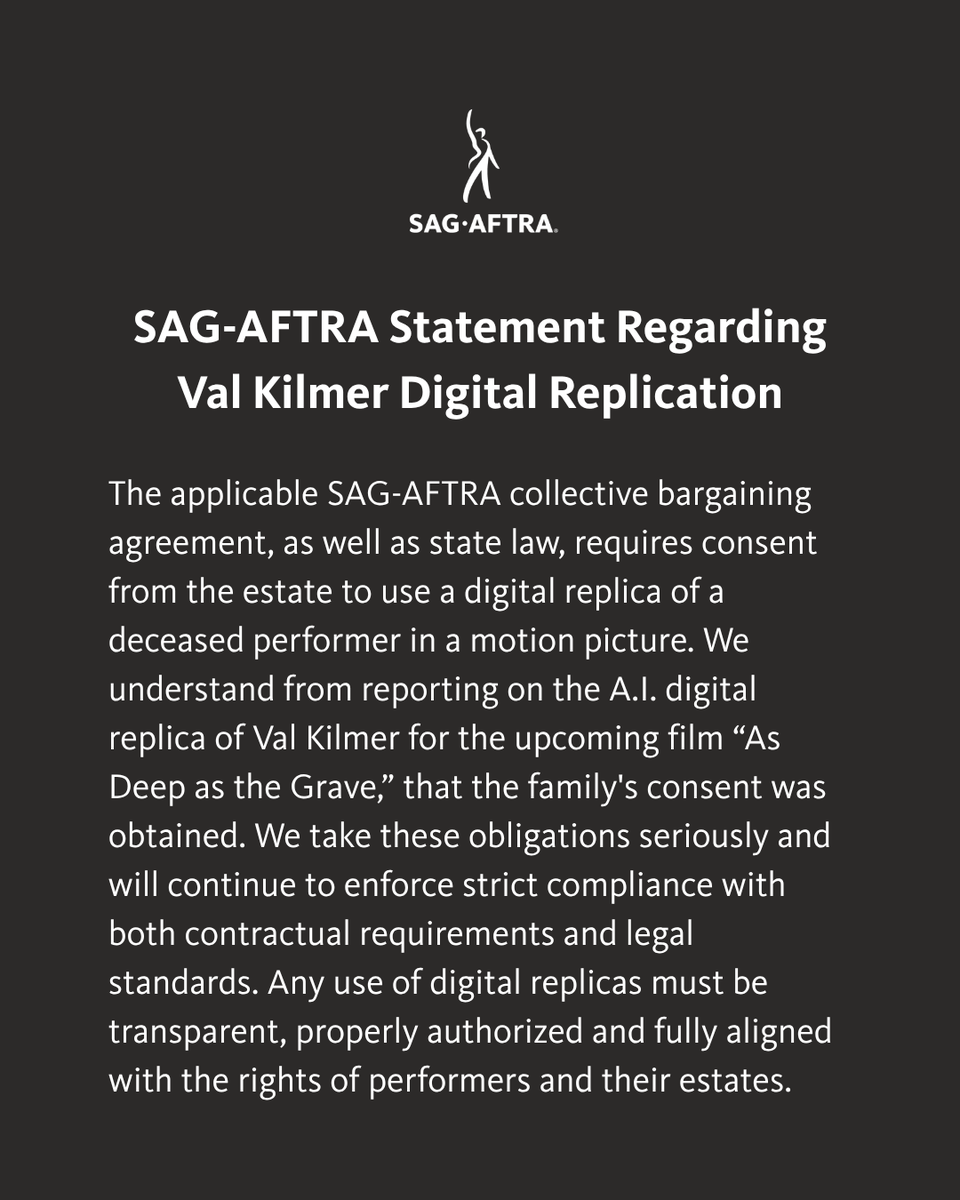 SAG-AFTRA tweet media