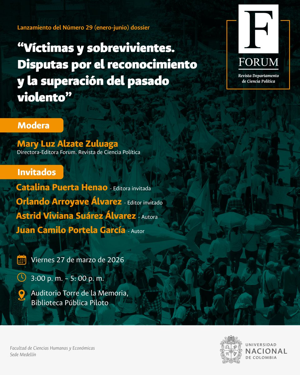 FORUM. Revista Departamento Ciencia Política UNMED tweet media