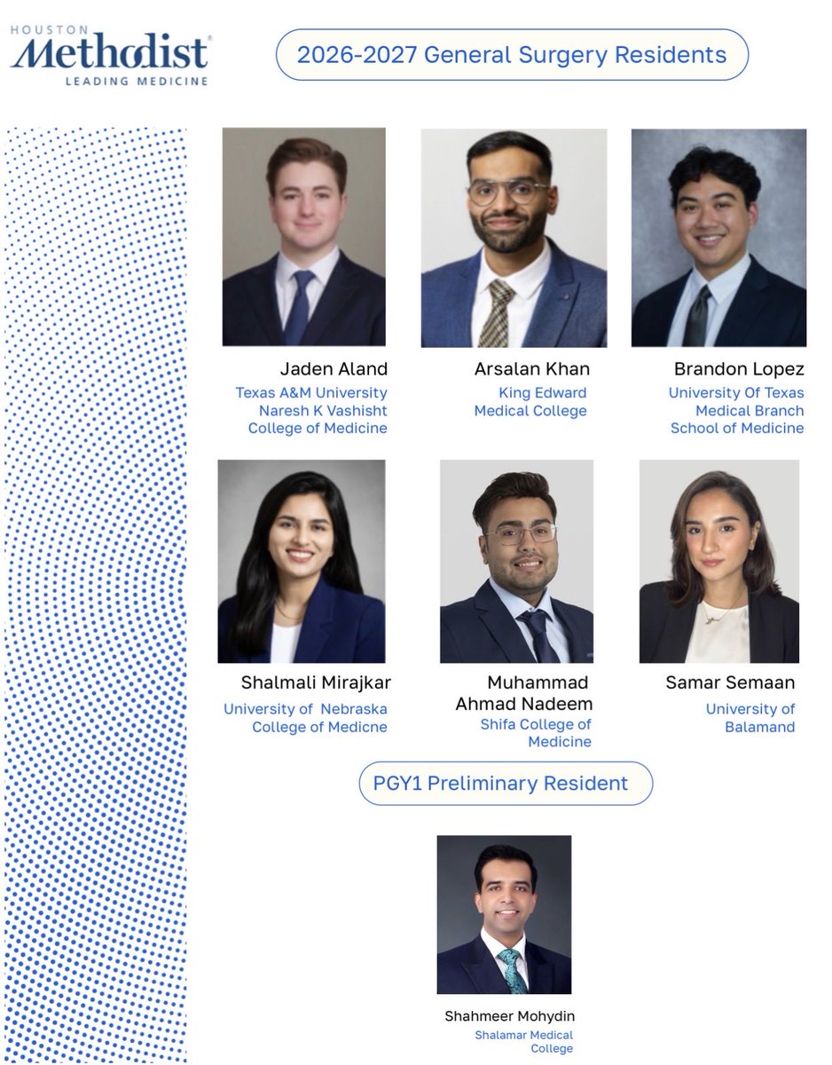 Houston Methodist General Surgery Residency tweet media