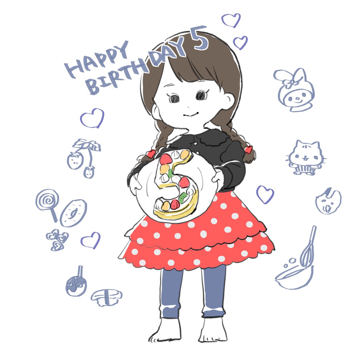 sum_ikuji's tweet photo. お誕生日だった〜🥳過ぎちゃったけど、あっという間に5歳
おめでとう〜〜 https://t.co/KD2sLio74r