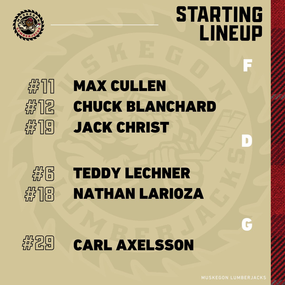 x - Muskegon Lumberjacks tweet media