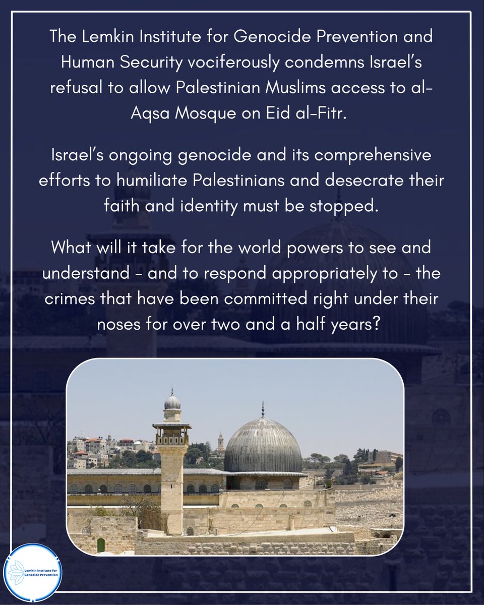 Lemkin Institute for Genocide Prevention tweet media