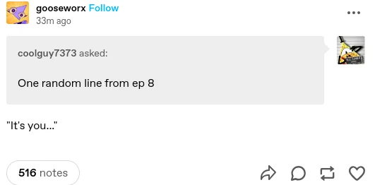 Retronnity's tweet photo. so glad gooseworx was doing misdirection for a lot of the out-of-context lines in qna's for this one to eventually be revealed to actually have serious meaning https://t.co/AXQ0jl2Vjt