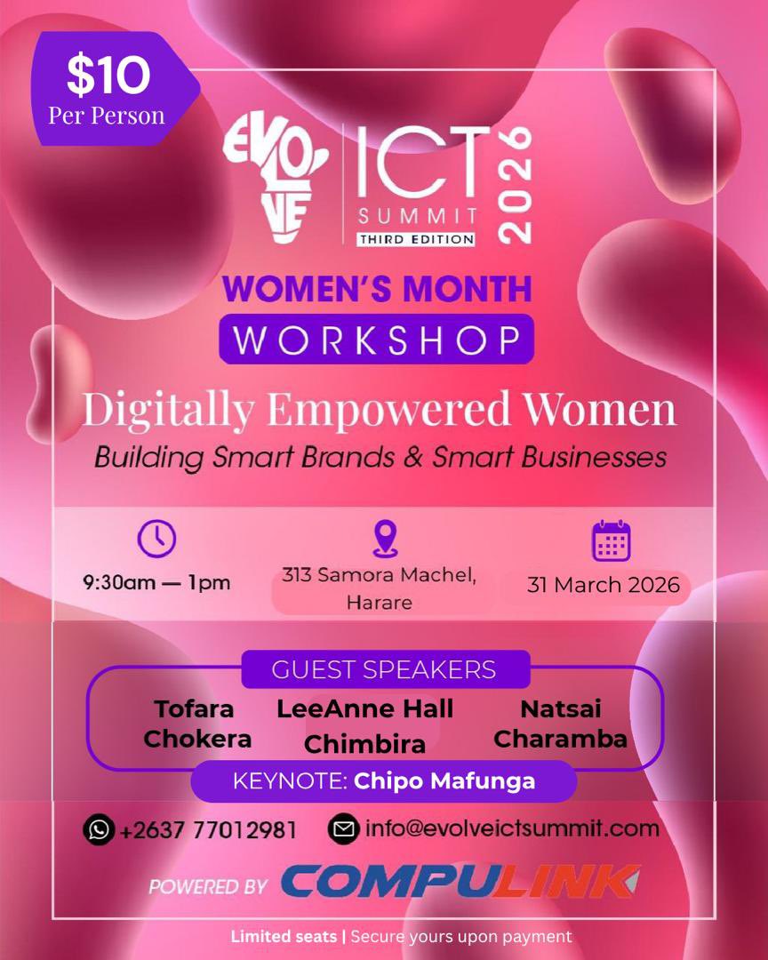 📌 Not your ordinary workshop.

This is for the woman ready to level up her systems, her brand,&amp;her life.

If you know there’s a smarter way to build, move,&amp;grow, this is your room.

Featuring:
✨ <a href="/TofaraLindsay/">Tofara Chokera</a> 
✨ LeeAnne Chimbira
✨ Natsai Charamba

Key 🎤: <a href="/ChipiwaMafunga/">Chipiwa Mafunga</a>