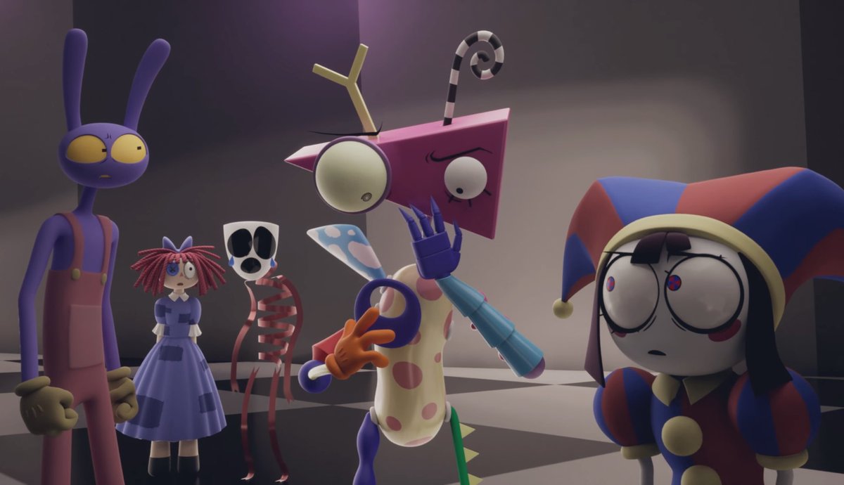 BastonTheGreat's tweet photo. #TADC Ep 8 was an amazing visual art work that was built up and definitely was represented in this crazy episode with lore implication still roaming around with the ending being the most shocking thing nonetheless, let’s see where it goes from here on #Glitch #Kinger #Pomni https://t.co/9Cu8RGWOdz