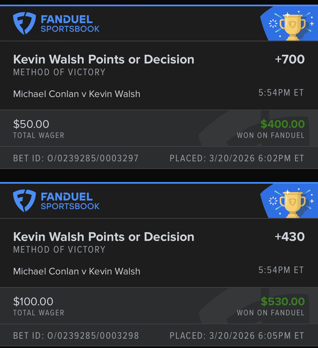 CombatSports777's tweet photo. I haven’t posted in a while but picking up where I left off. UFC tomorrow night! #Boxing #ConlanWalsh #UFC #Gambling𝕏 https://t.co/zl2oCfcxvv