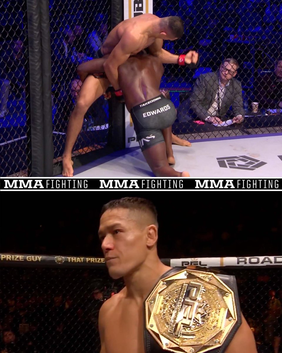 MMAFighting's tweet image. Costello van Steenis KNOCKS OUT Fabian Edwards to retain middleweight title at #PFLMadrid. 🔥