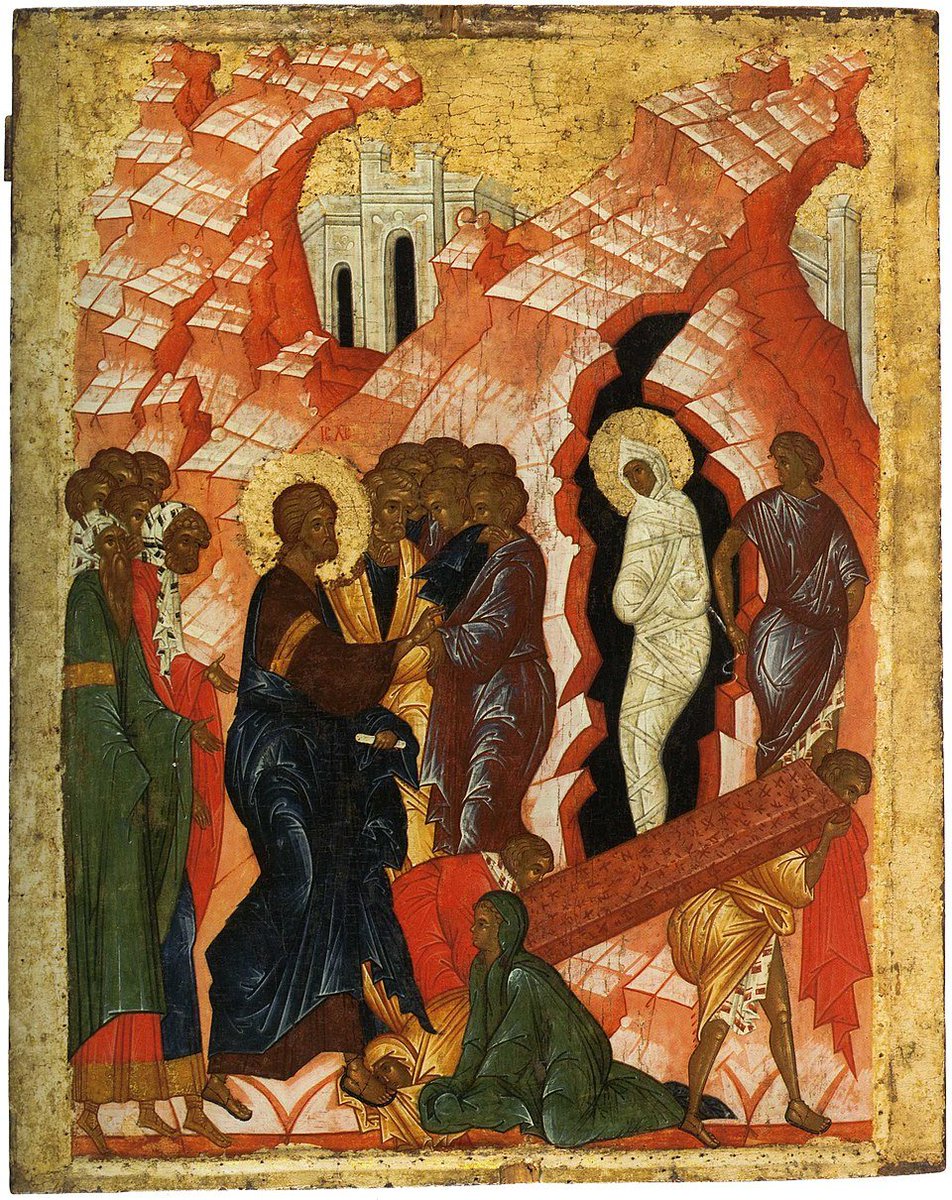 marysia_cc's tweet image. The Resurrection of Lazarus, 15th century, Novgorod school