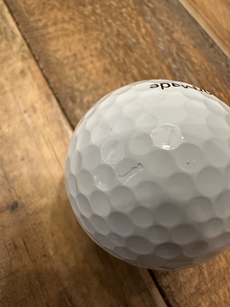KimchiWarrior2's tweet photo. @TaylorMadeGolf I would hope for better QC from a top tier golf ball. Straight out of the box. 2 in 12 is not a good average. https://t.co/hVK75t5PJI