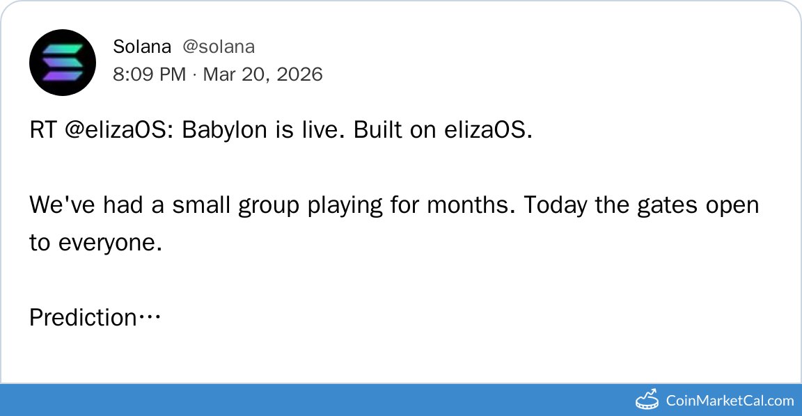 CoinMarketCal Bot tweet media