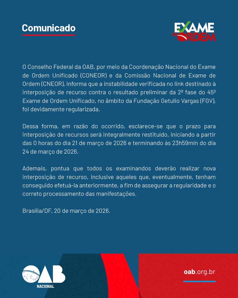 OAB Nacional tweet media