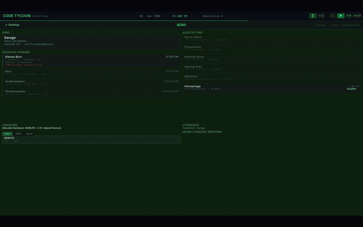 hmennen90's tweet photo. #CodeTycoon is nearly ready: Finetuning, CodeReview und Bug fixing.

https://t.co/V9eh3Xpa4U

#gamedevlife #steam

Whishlist now on Steam: https://t.co/XDYs9Z1shF https://t.co/58bMOcjMV9
