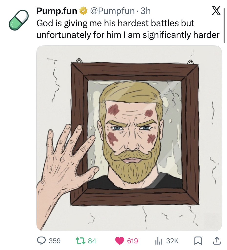 Trollfather's tweet photo. When Yes Chad is trending at #1 on https://t.co/ptZCYrxSMO it will be one of the most obvious hindsight plays in the trenches https://t.co/mNXCHUsNbd