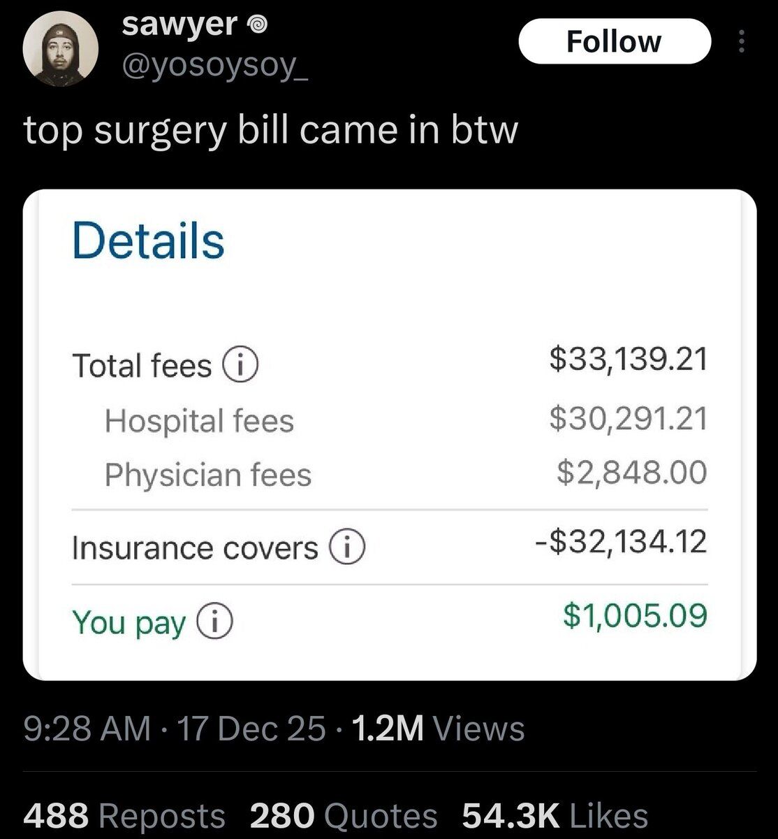 Insane Cope tweet media