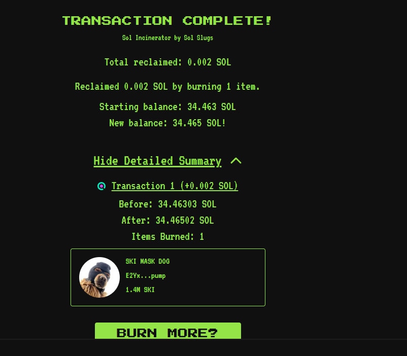 TROLLOWENNSOL's tweet photo. just burnt 1.4 million tokens!!!! i can start burning tokens everytime i do a dev buy!!!! https://t.co/nfE5txikKW