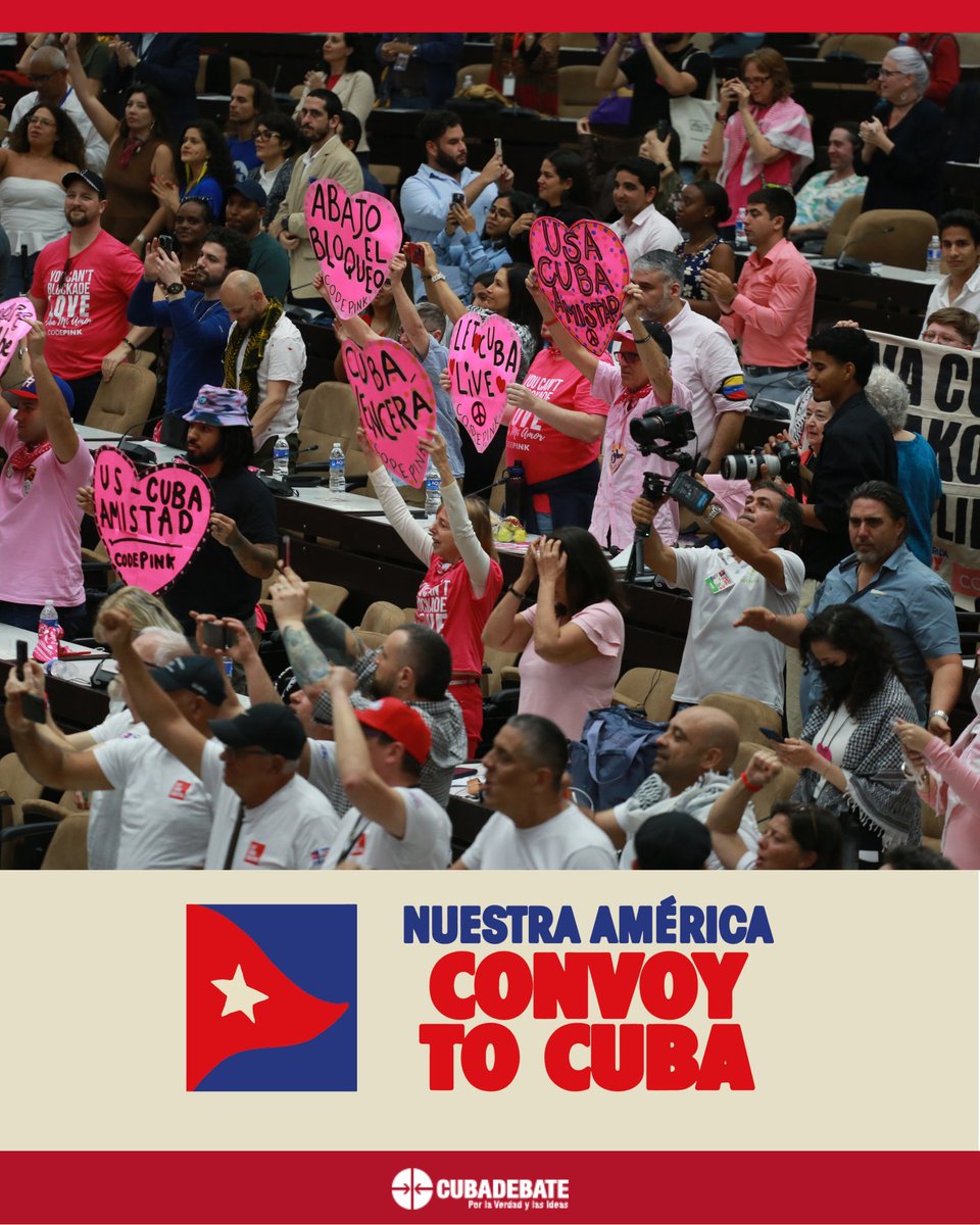 “Hay un sentido de horror viendo lo que está haciendo nuestro gobierno contra el pueblo de Cuba."

🗣️ Medea Benjamín, Cofundadora de CodePink, Encuentro de Solidaridad con Cuba

📍 Palacio de las Convenciones, La Habana.