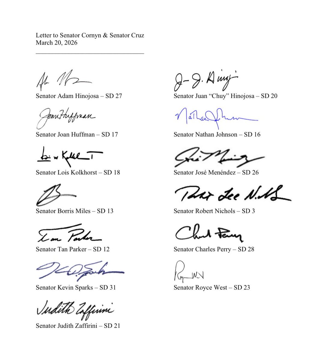 Senator Angela Paxton tweet media