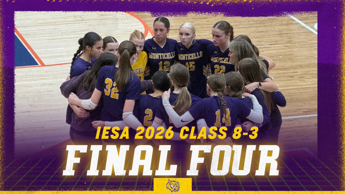 SagesAthletics's tweet photo. 🔥🏐 SAGE FANS, WE’RE FINAL FOUR BOUND!

Competing at the IESA State Tournament in Pana, the Sages battled their way to an incredible quarterfinal victory over Manteno

FINAL SCORE (3 sets):
25-19, 19-25, 27-25

After dropping the second set, the Sages rallied back in an intense third set and pulling off a thrilling 27-25 comeback win to punch their ticket to the FINAL FOUR! 

With a remarkable 27-1 record, the Sages now advance to the State Semifinals:

🗓 Saturday
⏰ 11:00 AM
🏐 vs. Winner of Channahon vs. Quincy St. Peter

A trip to the STATE CHAMPIONSHIP is on the line tomorrow morning! 

LET’S GO SAGES!! 
#FinalFour #BestIsTheStandard
