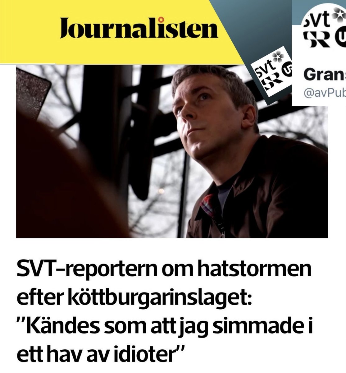 Att simma i ett hav av idioter? Det är vardag för dig, min vän. Det är ju själva grundvillkoret för att arbeta på SVT - du befinner dig redan på havets botten.