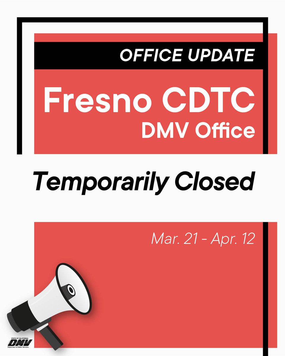 The DMV's #Fresno Commercial Drive Test Center at 735 E. North Ave