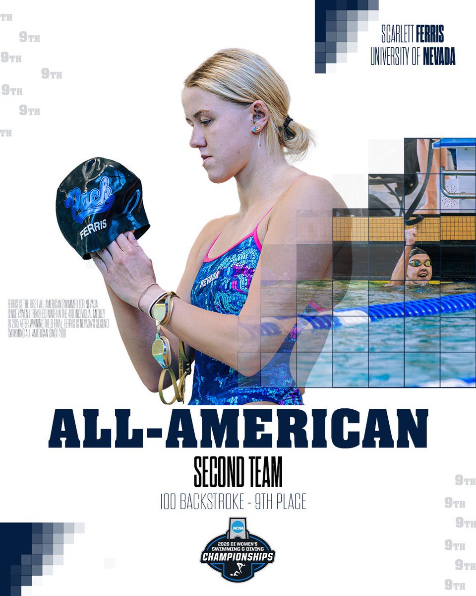 Adriana__1212's tweet image. 𝑶𝒖𝒓 𝑨𝒍𝒍-𝑨𝒎𝒆𝒓𝒊𝒄𝒂𝒏 𝑺𝒄𝒐𝒕𝒕𝒊𝒔𝒉 𝑮𝒂𝒍 🌟

Congratulations to @scarlettferris1 on becoming Nevada’s highest finishing All-American since Sharae Zheng’s NCAA win in 2016! 

#BattleBorn #OnePackOneGoal