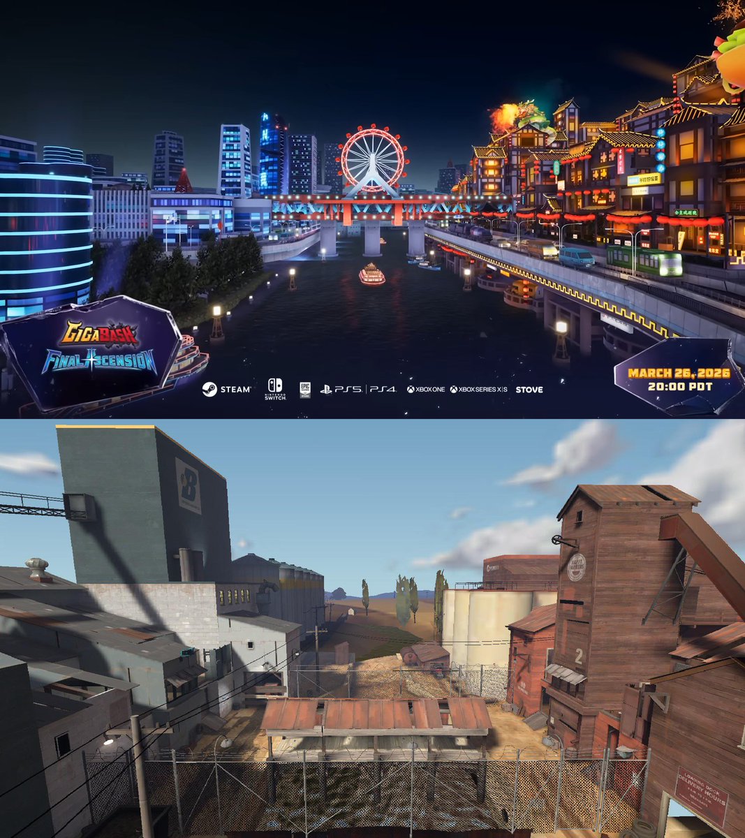 The new Gigabash map is giving me 2fort vibes from Team Fortress 2 LMAO.
#Gigabash #tf2