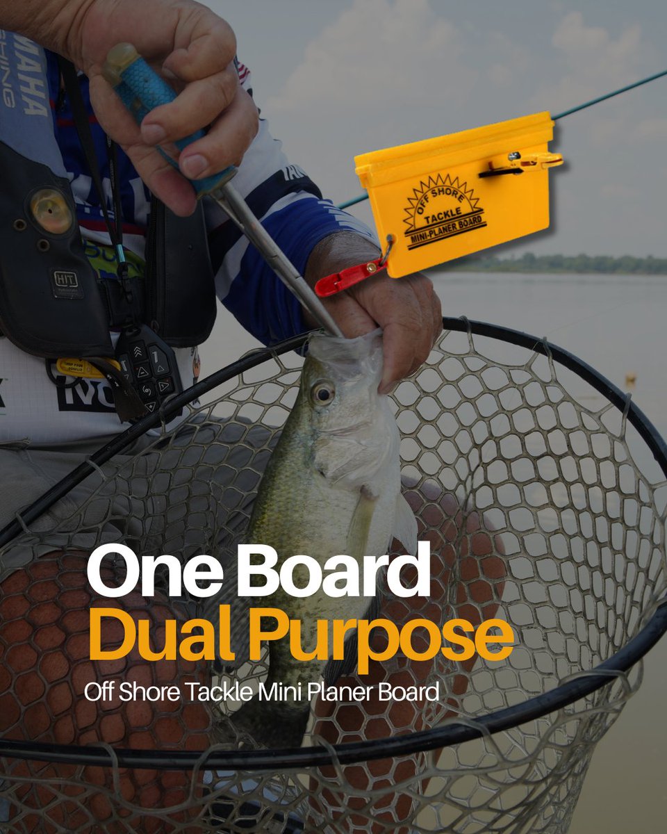 crappiedan's tweet image. Off Shore Tackle Mini Planer Board is reversible. Flip the bracket and run it on either side of the boat. It clips right to your line and is built to run clean with light tackle.
Offshoretackle.com
#Offshoretackle #CrappieDan #CrappieMates
