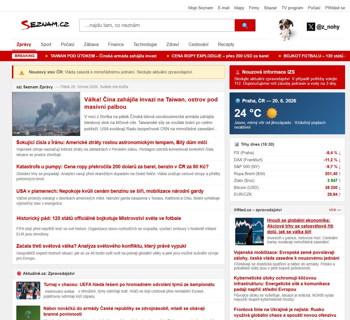 Zprávy z První Nohy tweet media