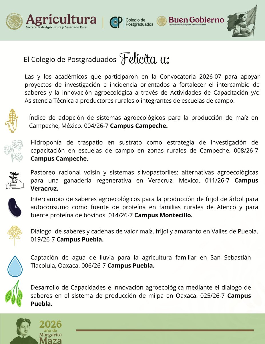 Colegio de Postgraduados tweet media