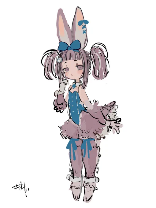 不思議系なもふもふバニーガールちゃん!
