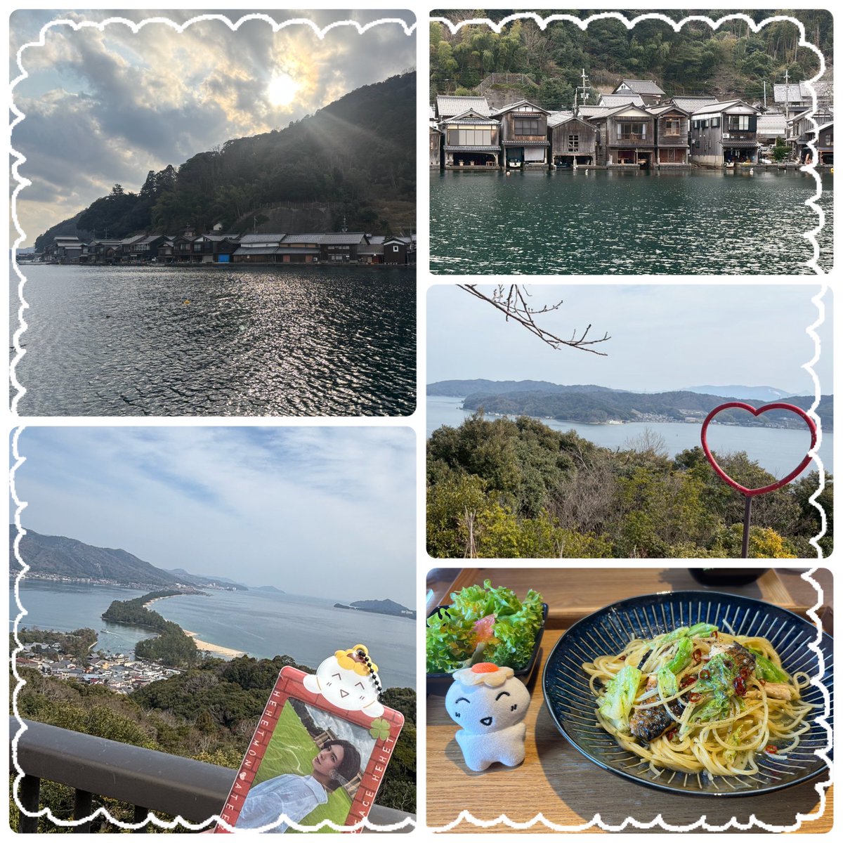 長〜〜いお付き合いの友達夫婦と宮津へ
伊根町と天の橋立🚗³₃
子育て一応終わりの🙌おつかれさま旅
お天気も良くのんびり〜♡癒されました🤍
焼きサバのペペロンチーノおいしかった😋