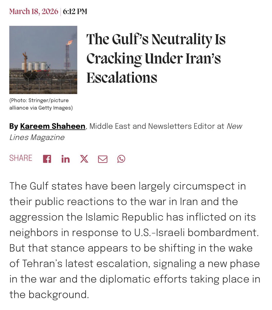 Important story 👇 (The reporting backs our story by <a href="/kshaheen/">Kareem Shaheen</a> from Wednesday newlinesmag.com/running-notes/…)