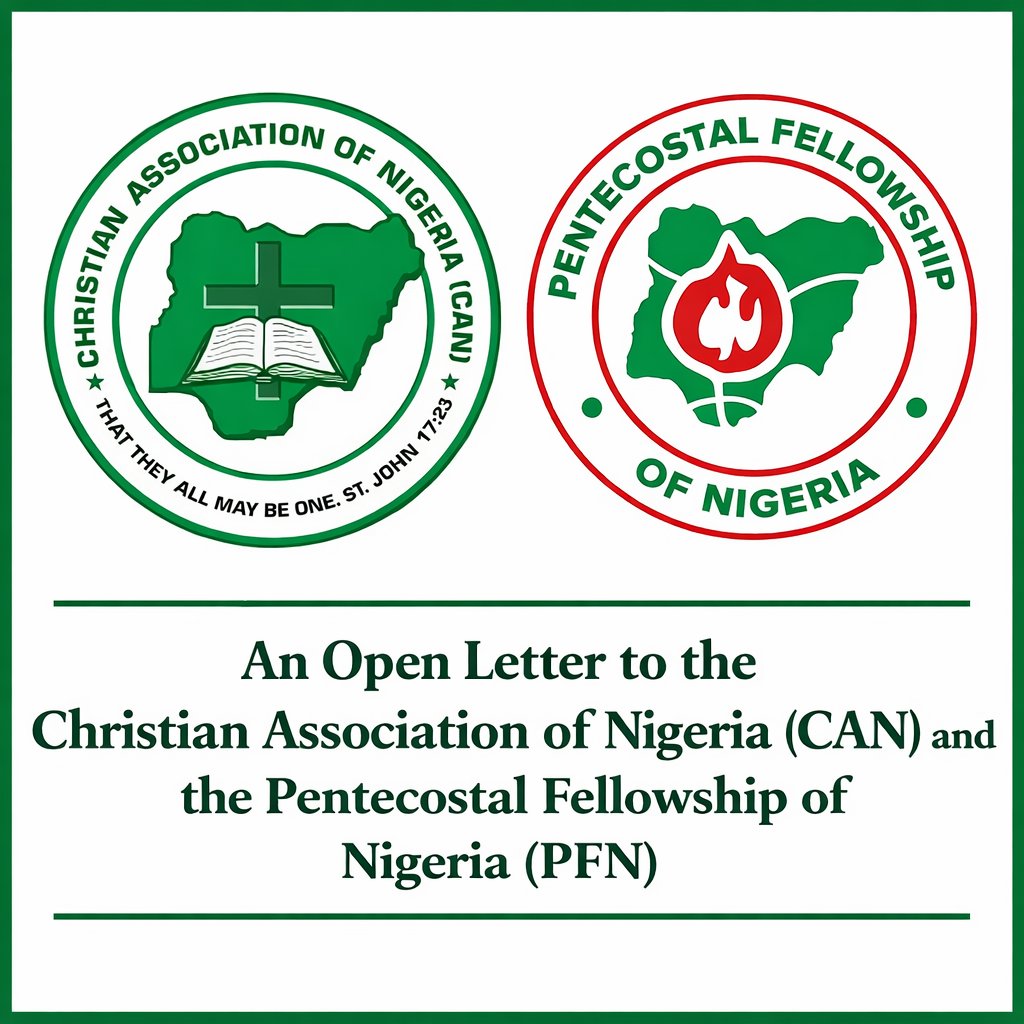 Team247ng's tweet photo. An Open Letter to the Christian Association of Nigeria (CAN) and the Pentecostal Fellowship of Nigeria (PFN). 

Nigeria shuts down for some faiths… but expects others to write exams on their holiest days? This conversation can’t be ignored anymore. : https://t.co/iPQXu6cu0X https://t.co/prl5EyfMPF