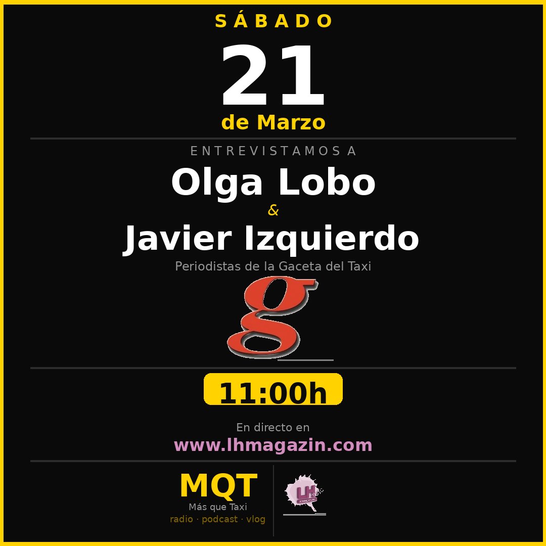 ElForoDelTaxi's tweet photo. Estamos atentos en este link👉 https://t.co/b1uIkiXlO6 #taxi #podcast #radio https://t.co/ojm6p2rqgQ