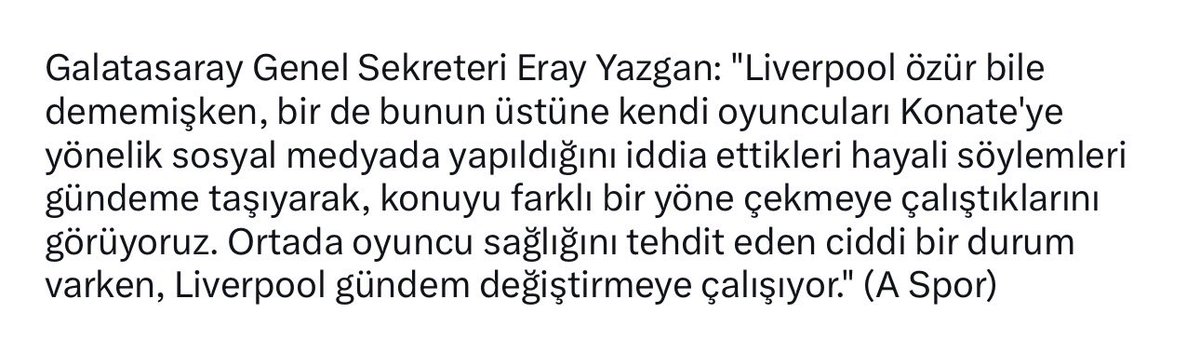 Zaten bu dünyada herkes Galatasaray’a karşı. Rakipleri gündem değiştirmeye çalışır, başarısızlıklarını örtmeye çalışır, iftira atmaya çalışır, leke sürmeye çalışır. Herkes ahlaksız, sadece bunlar karakterli ve sütten çıkmış ak kaşık…