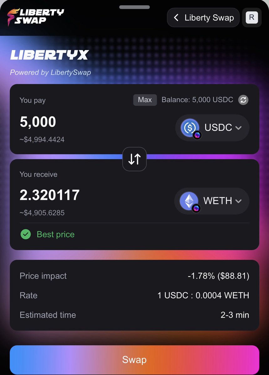 Liberty Swap⚡️Bridge2Pulse™️Privacy and Freedom tweet media