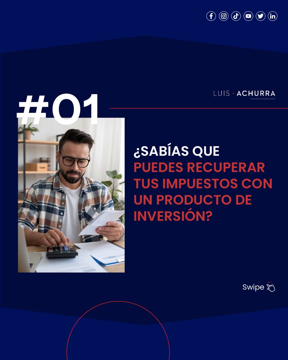 luis_teasesora's tweet photo. ¿Sabías que puedes recuperar tus impuestos con un producto de inversión?

Luis Achurra | Asesor Financiero
https://t.co/1ZuKqmI30X
#inversion #inversiones #inversionesmexico #consejosdeinversion #finanzaspersonales #Inversionesseguras #inversioninteligente #SAT #impuestos https://t.co/5s21mQWMYR