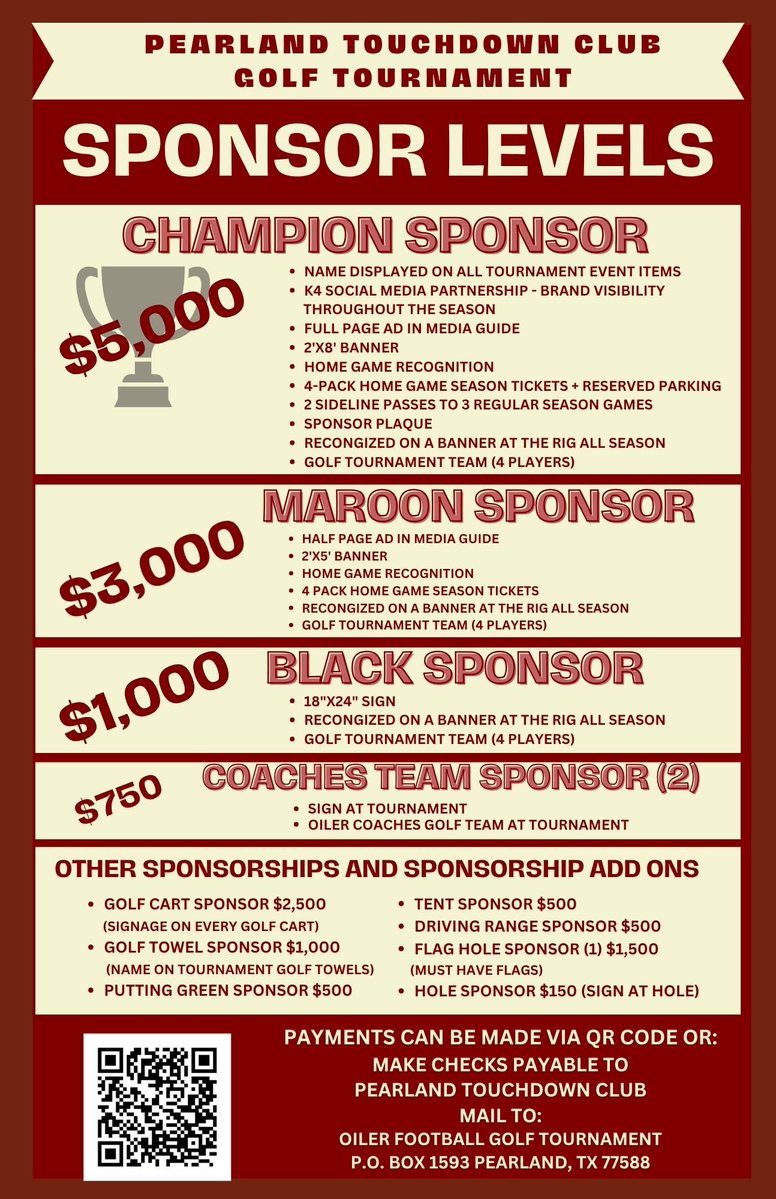 Pearland Touchdown Club tweet media