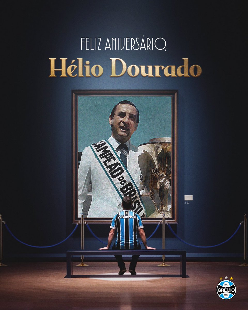 Há 96 anos nascia Hélio Dourado 🇪🇪 Um dos dirigentes mais decisivos da história do Tricolor, o ex-presidente conquistou três títulos estaduais e o Campeonato Brasileiro de 1981, além de ter transformado o Olímpico em Monumental. Em reconhecimento à sua trajetória, foi