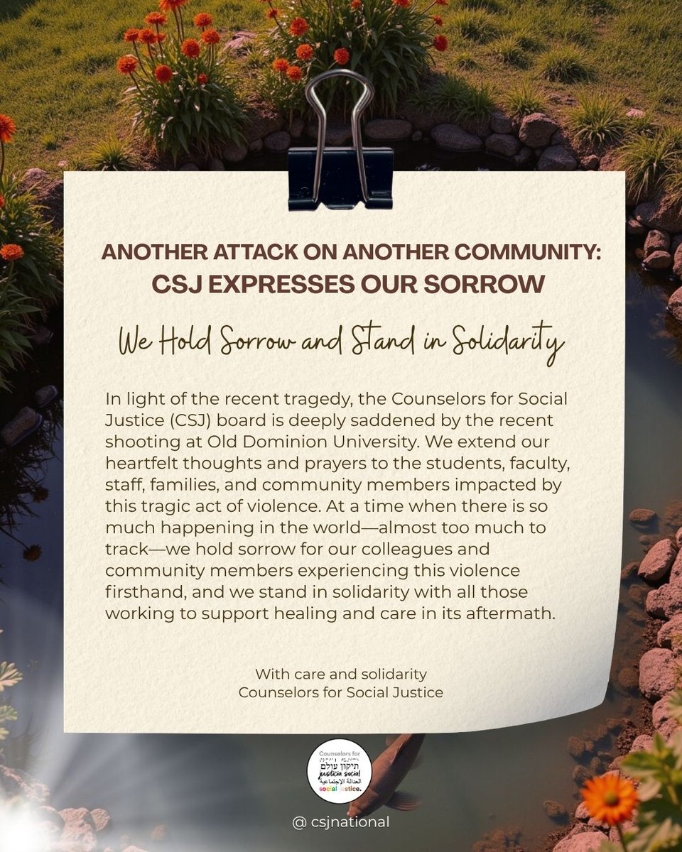 Counselors for Social Justice tweet media