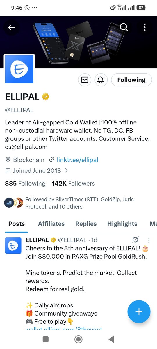 Golweyn1986's tweet photo. @ELLIPAL Ellipal8th https://t.co/LvRF05Pc5K