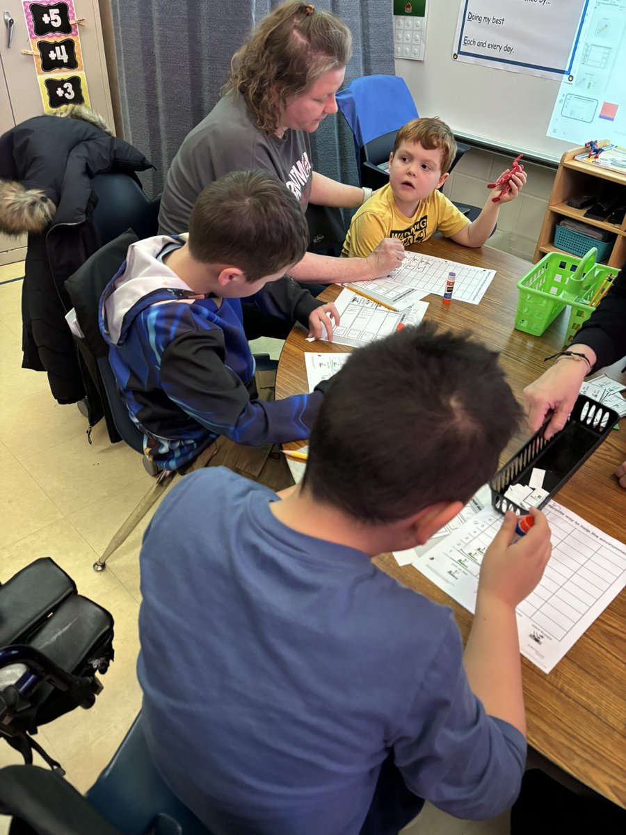 PCSDdentzler's tweet image. Students in Mrs. Egan’s room working on creating tally charts and pictographs from their survey information.   #PCSDProud #DentzlerEagle #AlwaysLearning.