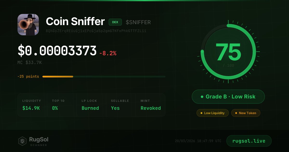 RugSol Scanner tweet media
