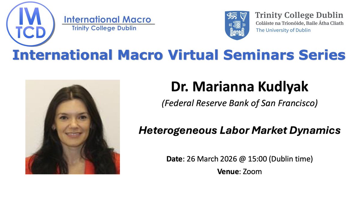 International Macroeconomics (IM-TCD) tweet media