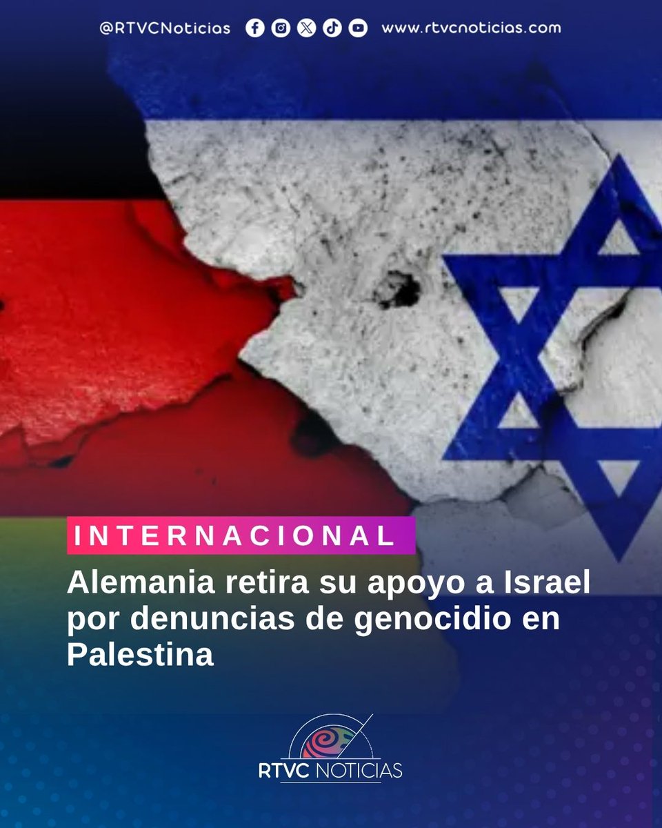 #Internacional | Alemania anunció que dejará de apoyar a Israel en el proceso ante la Corte Internacional de Justicia por presunto genocidio en Gaza ⚖️.

La decisión marca un cambio frente a su postura anterior y se da en medio de denuncias por violaciones a la Convención contra