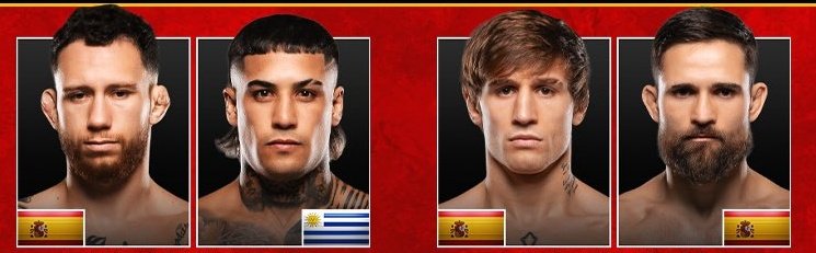 ClubDeLasMMA's tweet image. Se vienen dos peleones para cerrar las PRELIMINARES del #PFLMadrid

Borja García🇪🇸 vs Rafael Calderon🇪🇸

Y después llega el toro Pereira 🇺🇾 vs Kevin Cordero 🇪🇸

Goluchas punto com