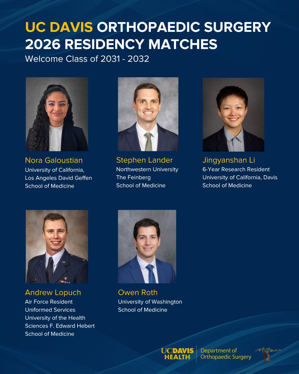 UC Davis Department of Orthopaedic Surgery tweet media